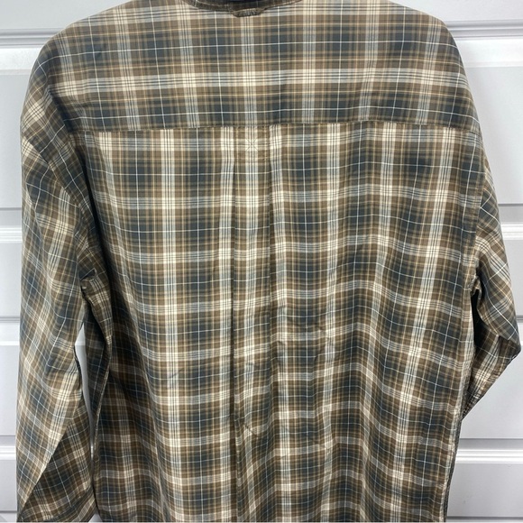 Vintage Timberland Mens Plaid Check Long Sleeve Shirt Browns Large LG Fall 2000 - Picture 7 of 8